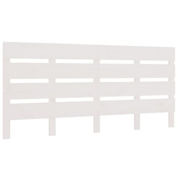 vidaXL Bett, Kopfteil Weiß 140x3x80 cm Massivholz Kiefer günstig online kaufen