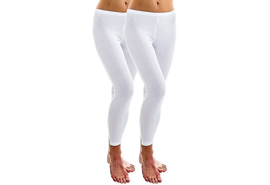 HERMKO Leggings 1720 (Pack, 2er) Bio-Baumwolle, Gummizug am Bund, Feinripp, günstig online kaufen