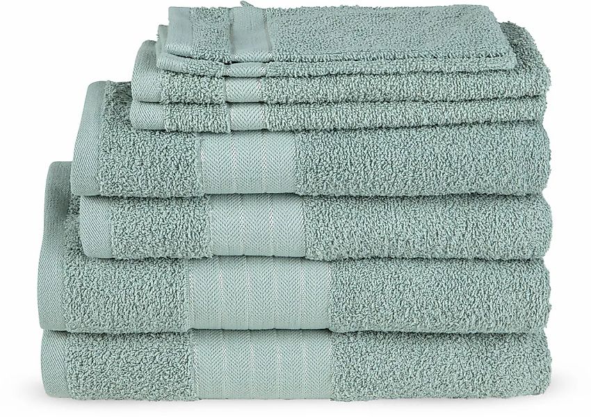 good morning Handtuch Set "Uni" Baumwolle, Walkfrottee, Bordüre, 500 GSM,Ei günstig online kaufen