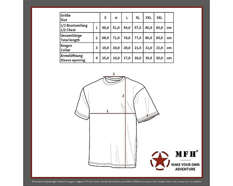 MFH T-Shirt Outdoor T-Shirt, "Streetstyle", woodland, 140-145 g/m² günstig online kaufen