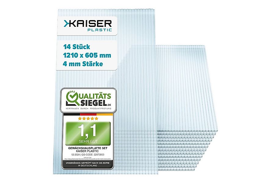 Kaiser plastic Gewächshaus Gewächshausplatten Sets, 4 bis 10 mm Stärke, PC günstig online kaufen
