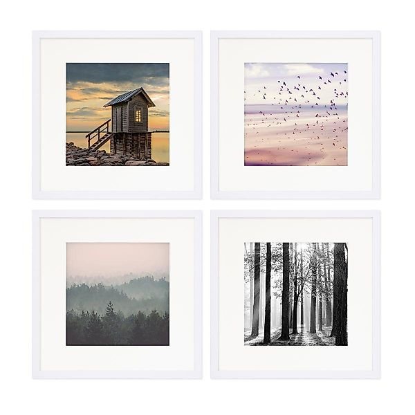 PHOTOLINI Bilderrahmen 4er Set 30x30 cm günstig online kaufen