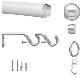 my home Gardinenstange "Bari" Ø 16 mm 2 läufig-läufig ausziehbar;Träger;End günstig online kaufen