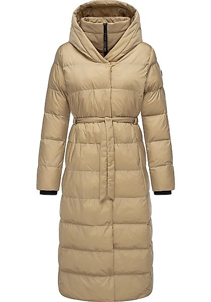 Ragwear Steppmantel "Niara Long", Gesteppter langer Damen Mantel mit Bindeb günstig online kaufen