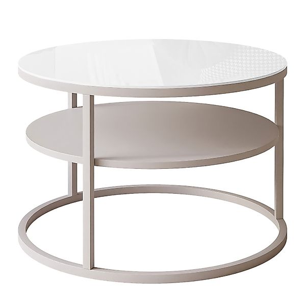 Lookway Couchtisch CIRI SLIM GLASS Kaschmir günstig online kaufen