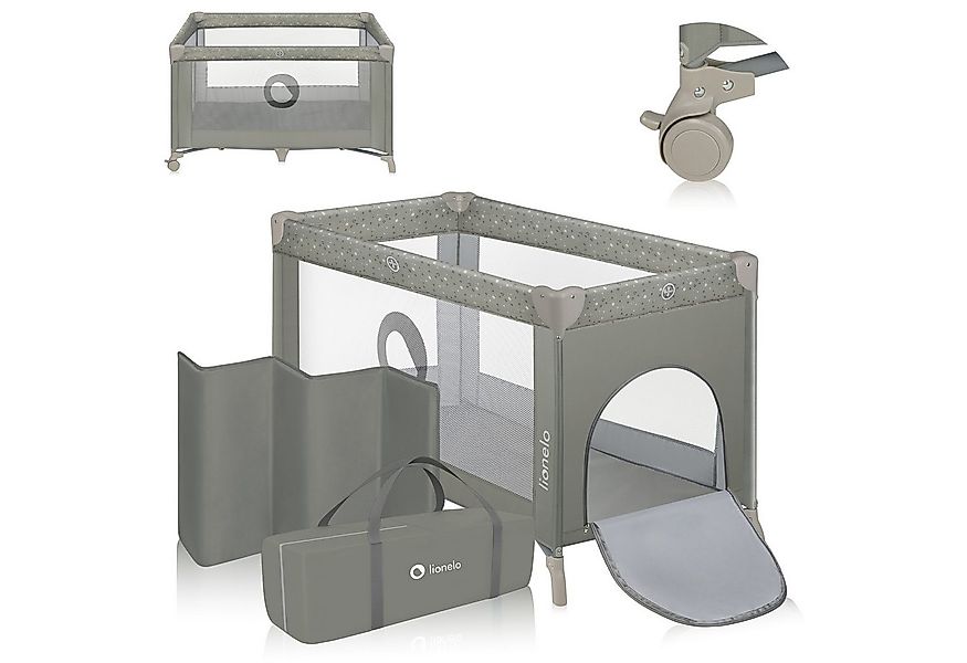 lionelo Baby-Reisebett Stefi, 120x60 cm Tragetasche  Klappbaren  Seiteneing günstig online kaufen