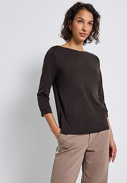 STREET ONE 3/4-Arm-Shirt U-Boot-Ausschnitt und 3/4-Ärmel mit Bündchen günstig online kaufen