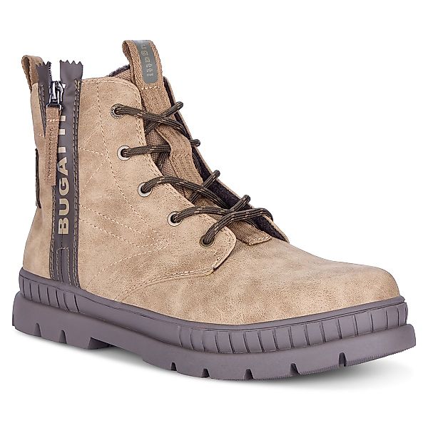 bugatti Schnürstiefel mit extrabreiter Sohle Farbe sand Größe: 43 günstig online kaufen
