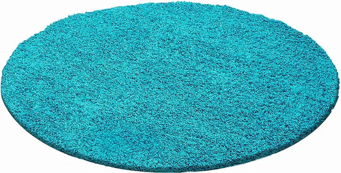 Ayyildiz Teppiche Hochflor-Teppich »Life Shaggy 1500«, rund, 30 mm Höhe, au günstig online kaufen