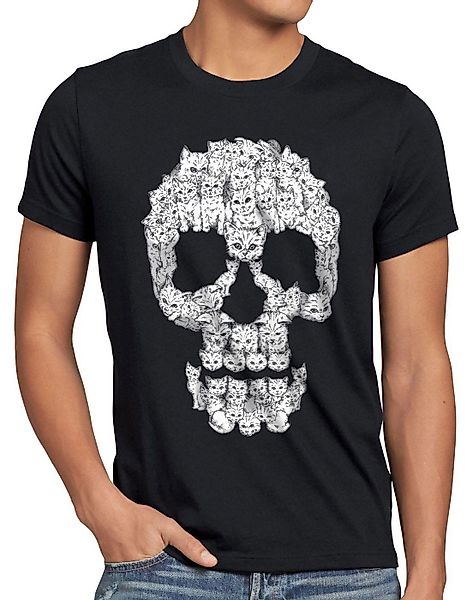 style3 T-Shirt Cat Skull katze miez günstig online kaufen