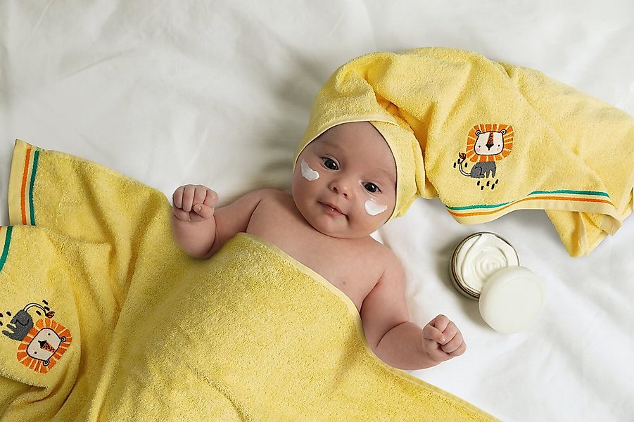 Eurofirany Kapuzenhandtuch Badetuch für Kleinkinder Kapuzentuch günstig online kaufen