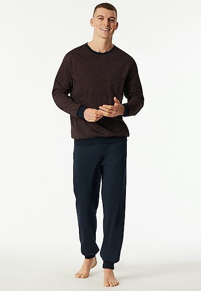 Schiesser Schlafanzug Comfort Essentials (2 tlg) mit angenehmen Bündchen günstig online kaufen