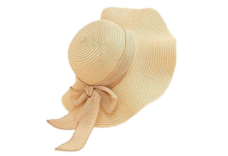 Vivi Idee Strohhut Sonnenhut Sommerhut Strandhut Straw hat, Damen faltbar, günstig online kaufen