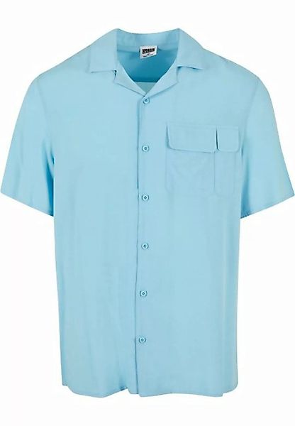 URBAN CLASSICS Langarmhemd Urban Classics Herren Viscose Camp Shirt (1-tlg) günstig online kaufen