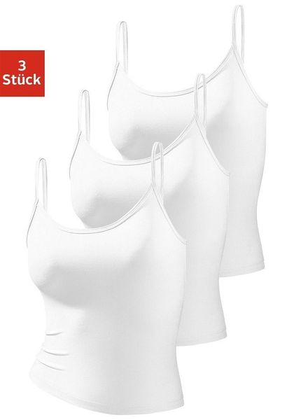 Vivance active Spaghettitop 3er-Pack, aus weicher Microfaser günstig online kaufen