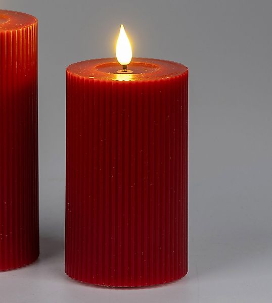 formano LED-Kerze rot, Durchmesser 7.5 cm, günstig online kaufen