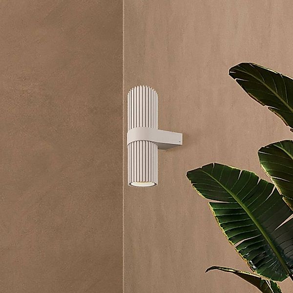 Wandleuchte DYNAMICS, weiß, Höhe 23 cm, Metall, up/down günstig online kaufen