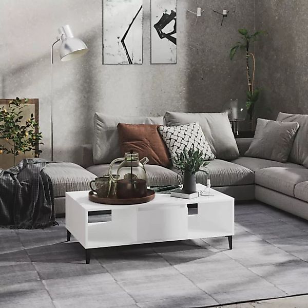Couchtisch Weiß 103,5x60x35 Cm Spanplatte günstig online kaufen