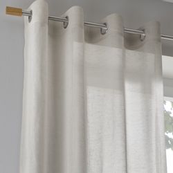 Kutti Vorhang "Brondby" Ösen 1 Stk. tlg. Landhausgardine Leinenoptik Natur günstig online kaufen