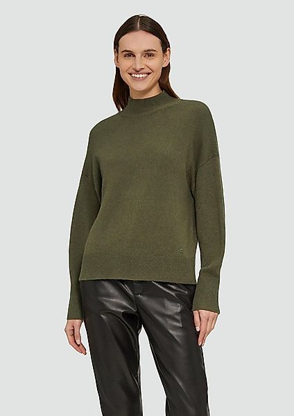 s.Oliver Longpullover Strickpullover Strickpullover im Relaxed Fit mit Steh günstig online kaufen