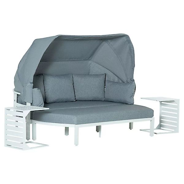 Outsunny Lounge-Sofaset weiß Aluminium B/T: ca. 180x71 cm günstig online kaufen