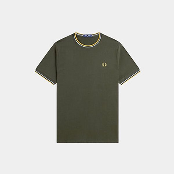 Fred Perry  T-Shirts & Poloshirts Twin tipped t-shirt - hunting green light günstig online kaufen
