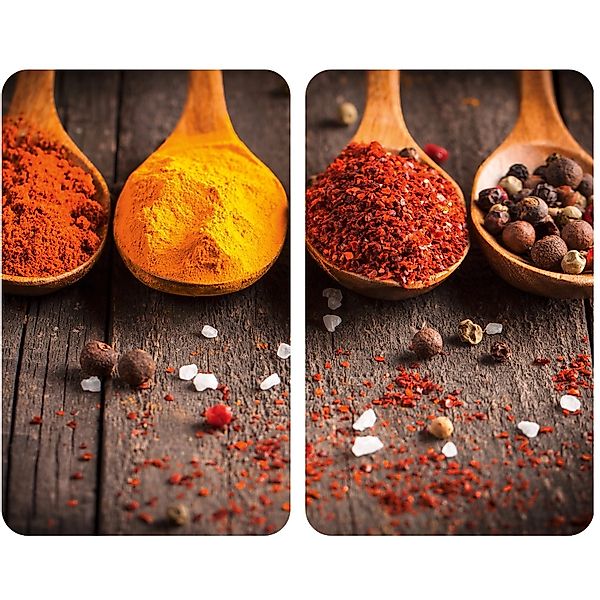 Allstar Glasabdeckplatten Curry für Glaskeramik-Kochfelder 2er-Set günstig online kaufen