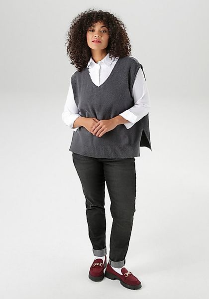Aniston PLUS Pullunder mit V-Ausschnitt günstig online kaufen