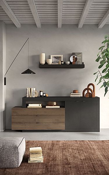 INOSIGN Sideboard "Freedom" Breite 199 cm mit 2 Türen und 3 Schubkästen (in günstig online kaufen