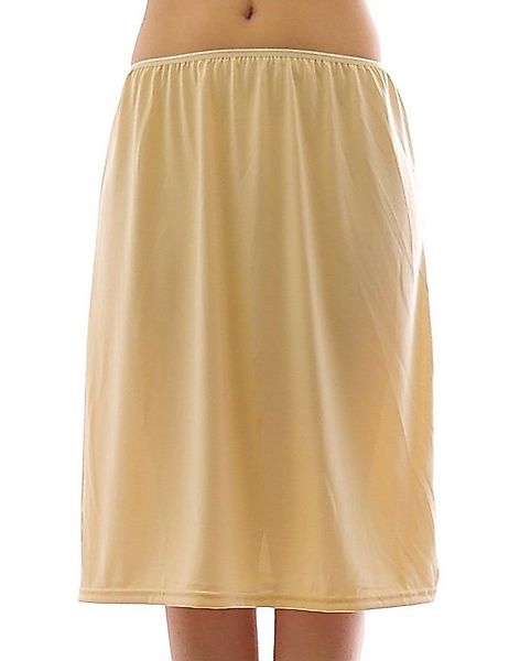 YESET Unterrock Maxi Unterrock Gummibund Falten Rock Skirt Maxirock Beige S günstig online kaufen
