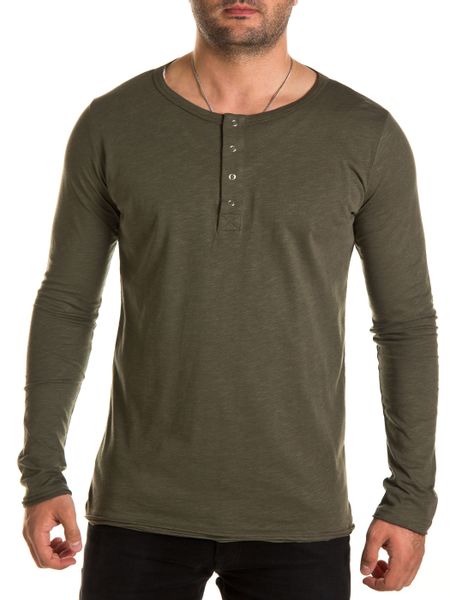WOTEGA Langarmshirt WOTEGA - V-Neck Double günstig online kaufen