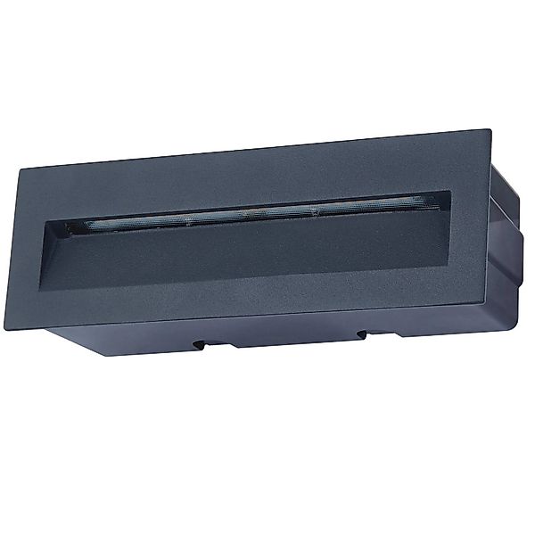 Lucande LED Wandleuchte Außen Loya 9969039 Spritzwassergeschützt Modern in günstig online kaufen