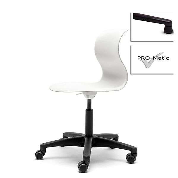 Kinderstuhl Pro 5 schneeweiß Polyamid Filzgleiter Ja (+45€) günstig online kaufen