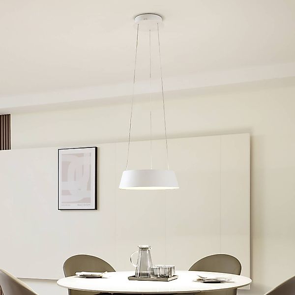 Lucande LED-Hängeleuchte Belsar, weiß, Aluminium, CCT günstig online kaufen