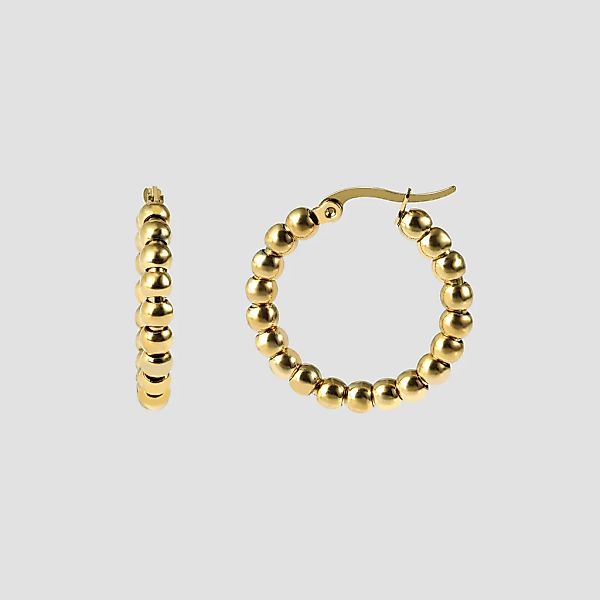 Adelia´s Paar Creolen "Damen Ohrringe – Creole aus Edelstahl mit Perle" Ide günstig online kaufen