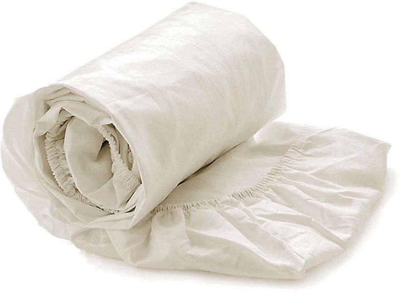 Heckett & Lane Spannbettlaken "Yellow Spannbetttuch Percale" günstig online kaufen