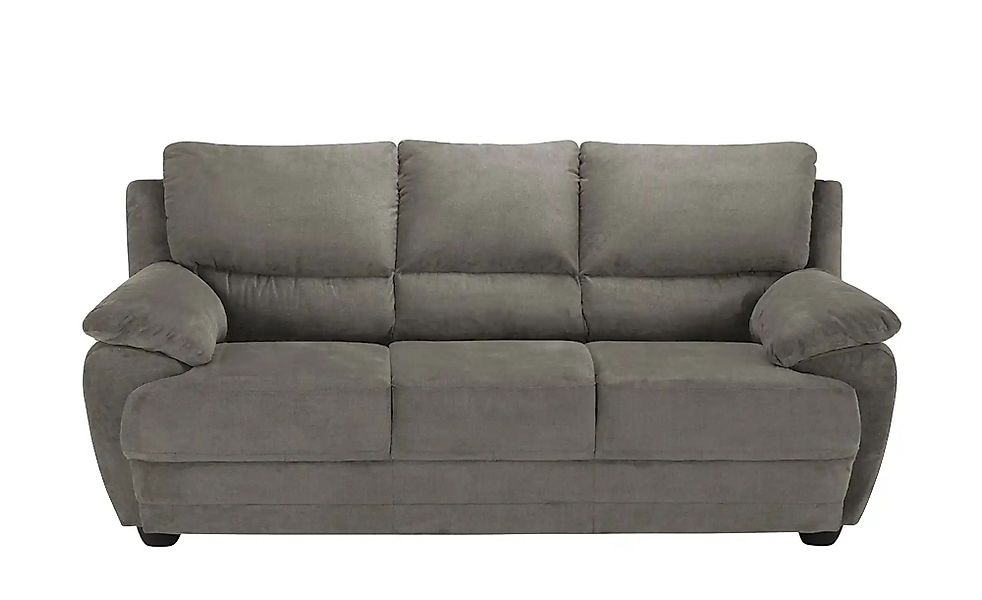 uno Sofa 3-sitzig aus Mikrofaser Nebolo ¦ grau ¦ Maße (cm): B: 209 H: 97 T: günstig online kaufen