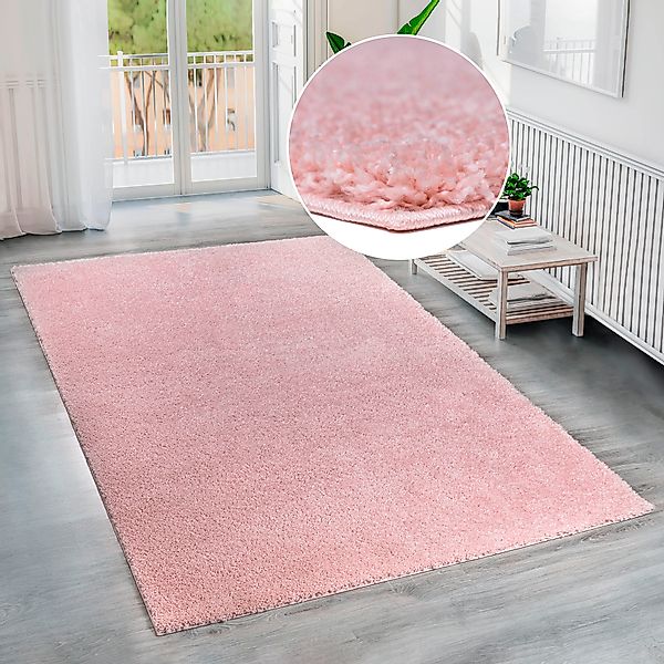 Bruno Banani Hochflor-Teppich »Shaggy Soft«, rechteckig, 30 mm Höhe, gewebt günstig online kaufen