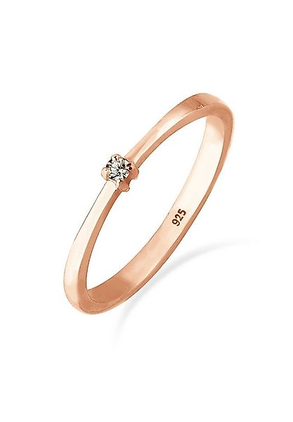 Elli Fingerring Solitär 925 Silber, mit Kristallen von Swarovski® günstig online kaufen