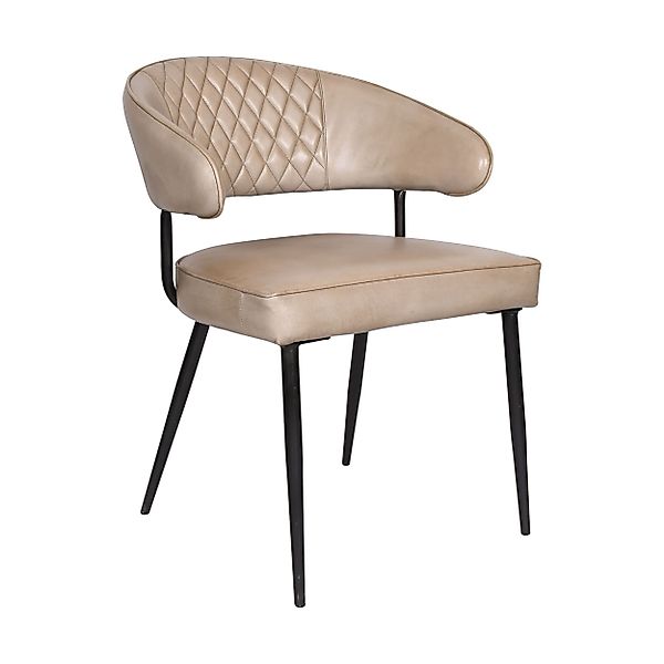 dasmöbelwerk Esszimmerstuhl Esszimmerstuhl Mombasa Leder Taupe günstig online kaufen