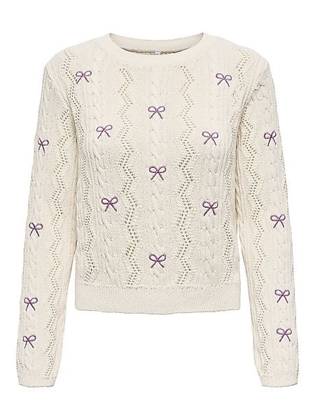 ONLY Strickpullover ONLRITA LIFE LS EMBR CABLE KNT NOOS günstig online kaufen