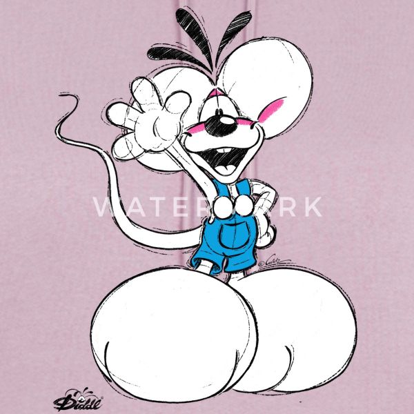 Spreadshirt Hoodie Diddl Diddlmaus Winkt Fröhlich günstig online kaufen