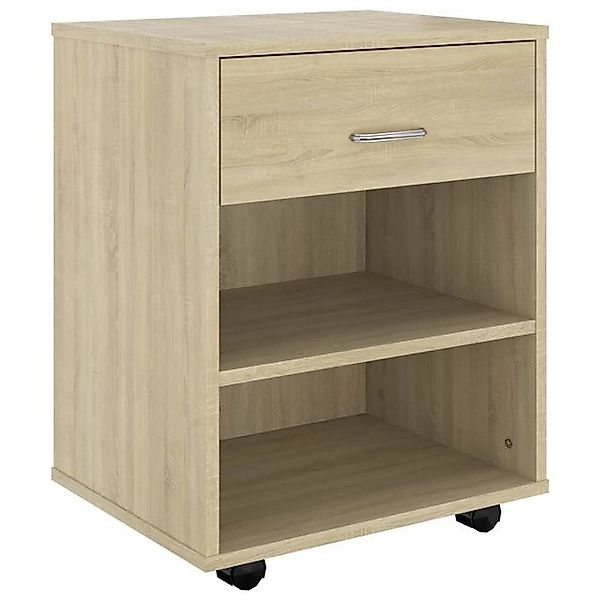 vidaXL Aktenschrank Rollschrank Sonoma Eiche 46x36x59 cm Spanplatte günstig online kaufen