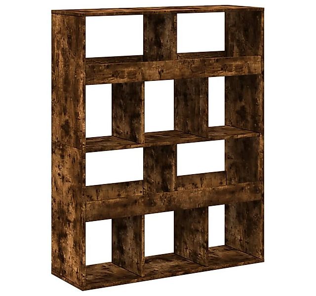 vidaXL Bücherregal Bücherregal Räuchereiche 100x33x125,5 cm Holzwerkstoff, günstig online kaufen