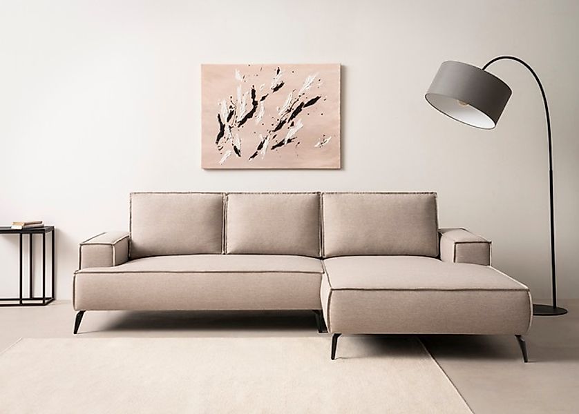 Home affaire Ecksofa »TVINNU, L-Form, 275cm, in Cord und Leinenoptik« wahlw günstig online kaufen