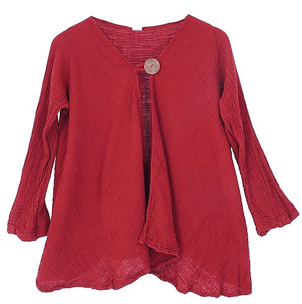 Guru-Shop Longbluse Musselin Boho Blusenjäckchen, kurze Baumwoll.. alternat günstig online kaufen