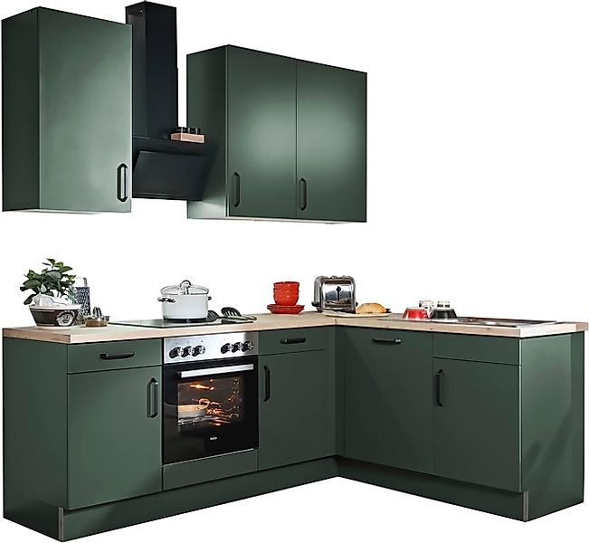 wiho Küchen Winkelküche »"Simi", mit verstellbaren Füßen, wahlweise mit E-G günstig online kaufen