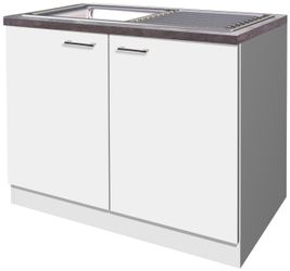 Flex-Well Spülenunterschrank inkl. Einbauspüle und Arbeitsplatte Lucca günstig online kaufen