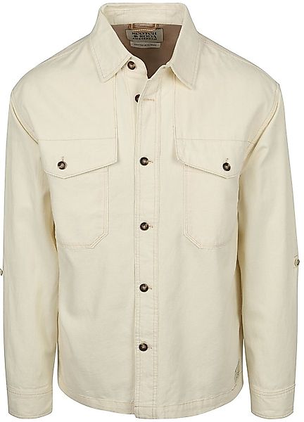 Scotch and Soda Hemdjacke Cotton Linen Ecru - Größe L günstig online kaufen
