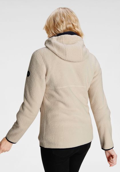 Polarino Fleecejacke mit Kapuze für kalte Tage, aus schnell trocknendem Mat günstig online kaufen